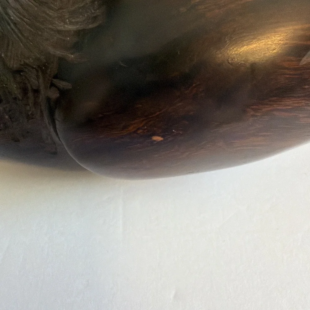 Vintage Hand Carved Iron Wood Duck Decoy Mid Century‎ Home Decor Art